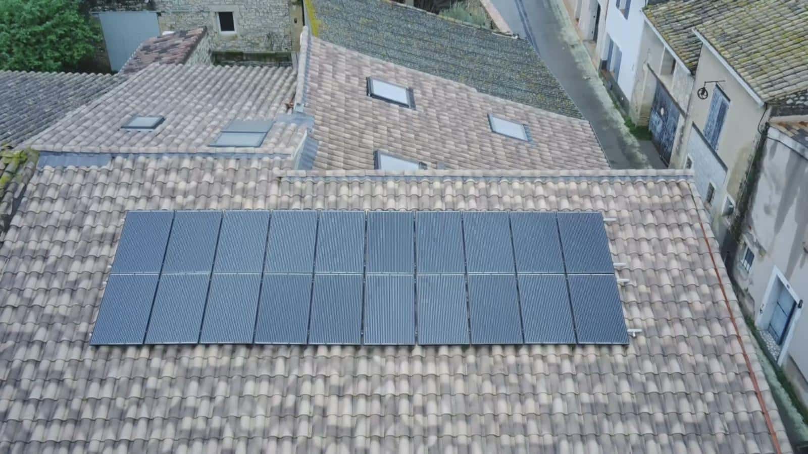 20 panneaux photovoltaiques