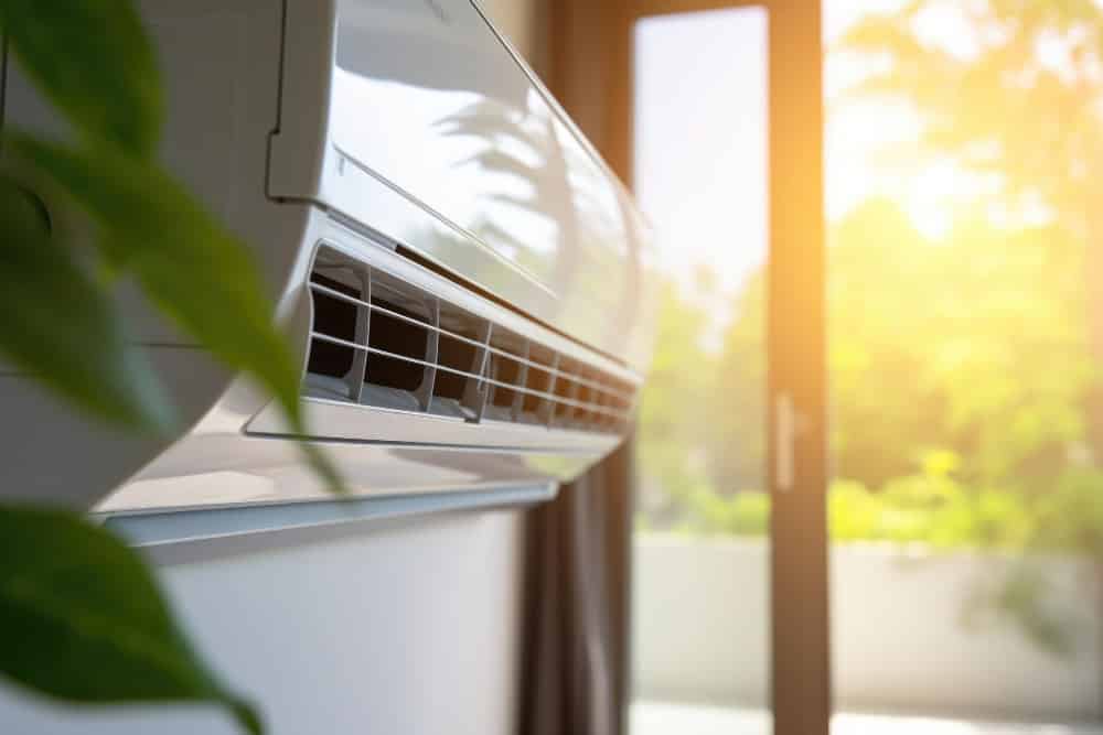 Climatiseur sur le mur dans le salon